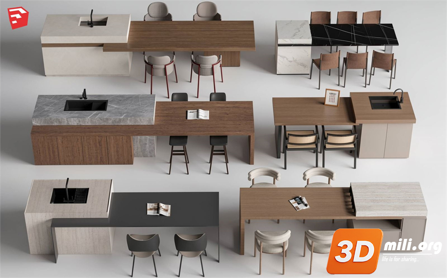 Kitchen island Skp Files